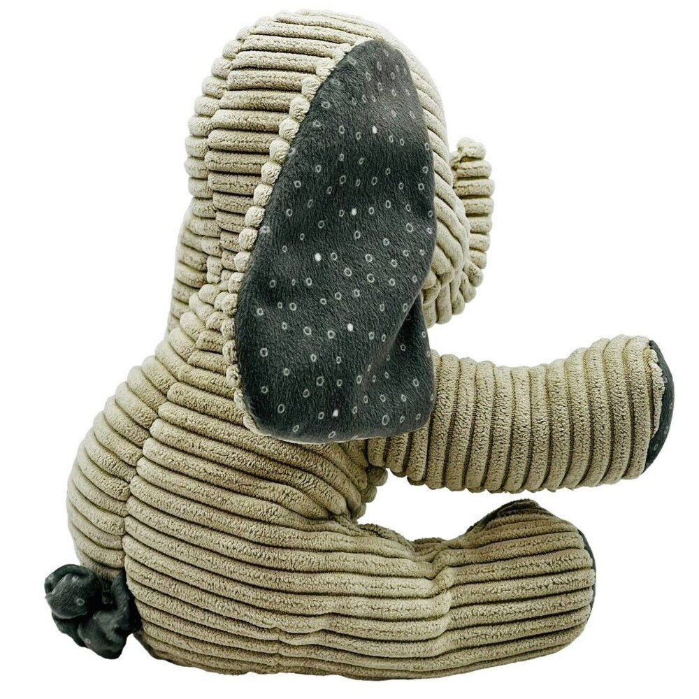 Bunnies By The Bay Elephant Gray Corduroy Blue Dots Baby Lovey 8 inch Plush 2017 - Picture 4 of 9
